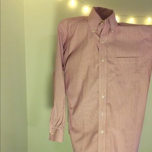 Brooks Brothers Pink White Striped Long Sleeve
